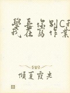 学长你别C我了我在写作业