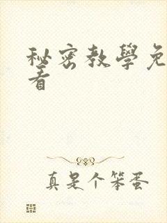 秘密教学免费观看