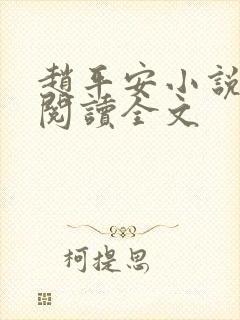 赵平安小说免费阅读全文