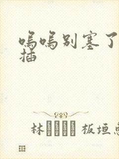 呜呜别塞了啊抽插