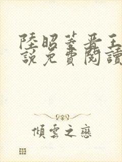 陆昭菱晋王的小说免费阅读