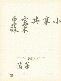 皇家共享小公主苏茉封面