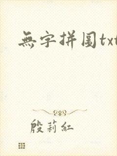 无字拼图txt封面