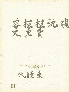 容枝枝沈砚书全文免费