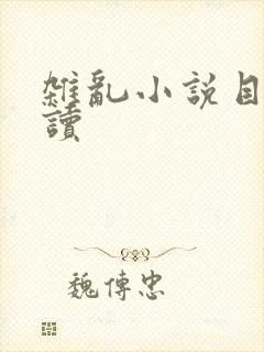 杂乱小说目录阅读