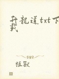 升龙道txt下载