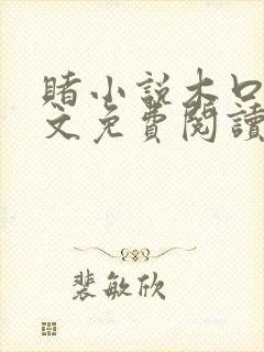 赌小说木口银全文免费阅读笔趣阁