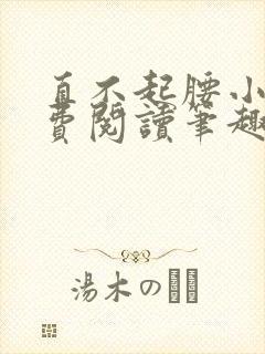 直不起腰小说免费阅读笔趣阁无弹窗