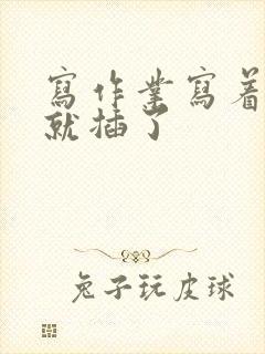 写作业写着写着就插了