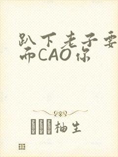 趴下老子要从后面CAO你