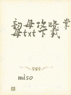 韵母攻略掌中美母txt下载