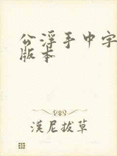 公浮手中字最新版本