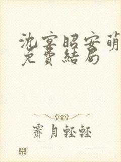 沈宴昭安萌全文免费结局封面