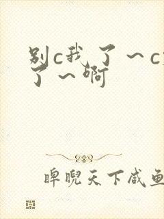 别c我了～c烂了～啊