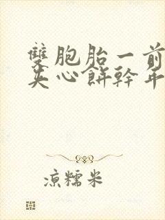 双胞胎一前一后夹心饼干年下