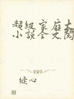 超级家庭大杂烩小说全文阅读