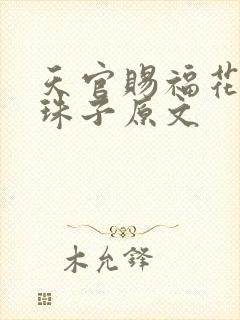 天官赐福花怜塞珠子原文