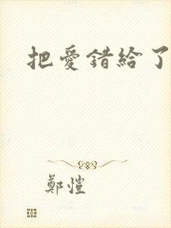 把爱错给了你