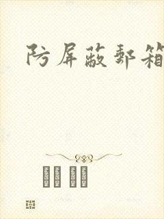 《防屏蔽邮箱》小说封面