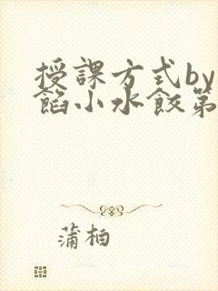 授课方式by肉馅小水饺第1集