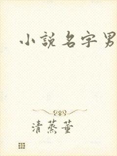 小说名字男生封面