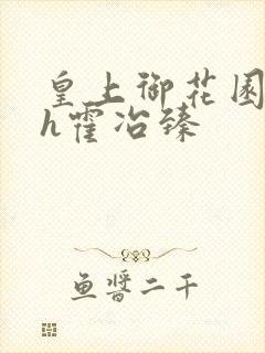 皇上御花园hlh霍冶臻封面