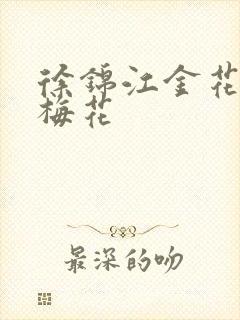 徐锦江金花瓶楷梅花