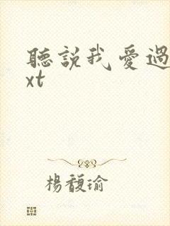 听说我爱过你txt