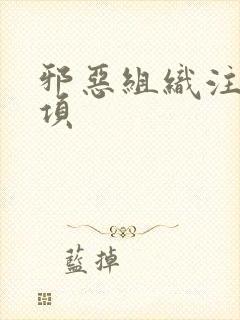 邪恶组织注意事项