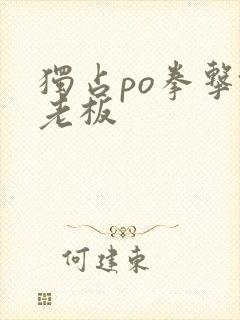 独占po拳击馆老板