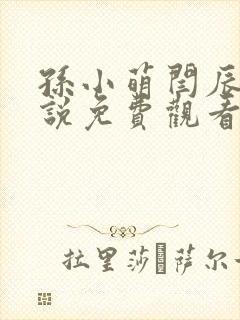 孙小萌闫辰的小说免费观看