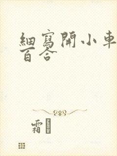 细写开小车车的百合