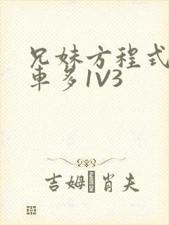 兄妹方程式多R车多1V3