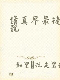 修真界最后一条龙