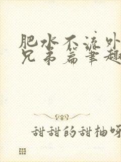 肥水不流外人田兄弟篇笔趣阁小说