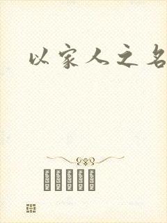 以家人之名小说