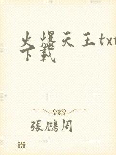火爆天王txt下载