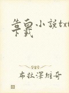 告白小说txt下载