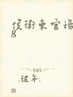 侯卫东官场笔记8