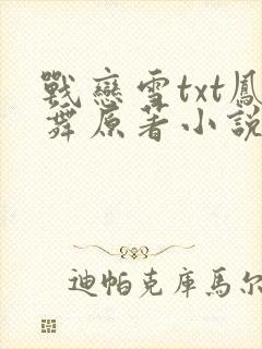 战恋雪txt凤舞原著小说