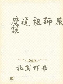 魔道祖师原著小说