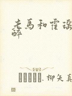 老马和霍瑶瑶喝醉