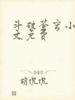 斗破苍穹小说全文免费