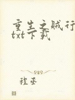 重生之贼行天下txt下载