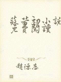 苏若初小说全文免费阅读