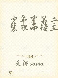 少年宾第二部珏慧破而后立