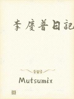 李庆普日记封面