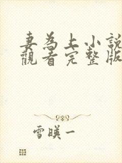 妻为上小说免费观看完整版笔趣阁