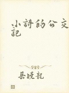 小诗的公交车日记