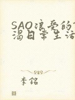《SAO浪受的饥渴日常生活》小说封面